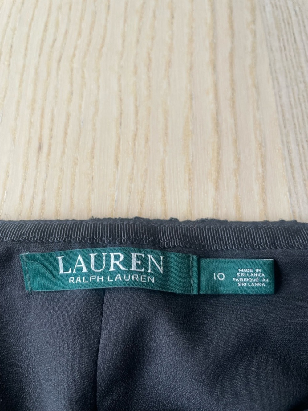 Ralph Lauren Black Lace Pencil Skirt womens size 10 Ralph Lauren skirt with lace - Picture 3 of 7